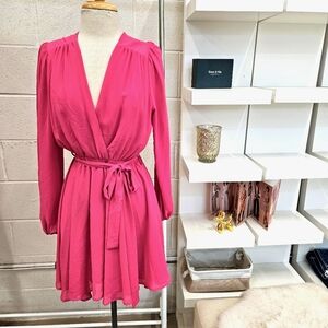 Faux wrap dress